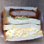 LAWSON - 料理写真:ずっしりハムカツ＆ごろっとタマゴサンド