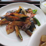 台湾料理 百味鮮 - 茄子の味噌炒めアップｗ