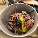 とろけるハンバーグ福よし 浅草蔵前店 - ローストビーフ丼