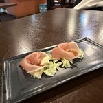 シュラスコハウス 月光 - 生ハムとチーズの盛り合わせ