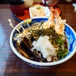 そば処 石ヶ谷 - 天おろし(1,300yen) ザ・昭和を感じるどんぶりでの提供でした。