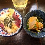 はなみち - マグロ山かけ    あん肝