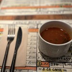 ハンバーグウィル - セットのミネストローネ