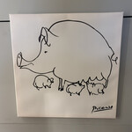 ハンバーグウィル - 手洗い横の可愛いアート