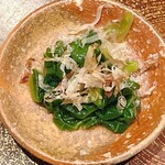 鮨 うら紀 - かつお菜のお浸し