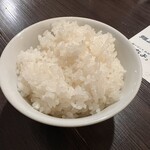AKIHA麺屋 粋翔 - おかわりした小ライス。