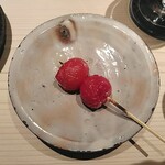焼鳥 篠原 - トマト　濃縮ですね。