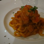 XEX ATAGO GREEN HILLS / Salvatore Cuomo Bros. - カナダ産オマールエビと生ウニのフレッシュトマトクリームをもちもち食感の自家製生パスタ"ピィチ"で