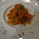 XEX ATAGO GREEN HILLS / Salvatore Cuomo Bros. - カナダ産オマールエビと生ウニのフレッシュトマトクリームをもちもち食感の自家製生パスタ"ピィチ"で