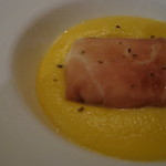 XEX ATAGO GREEN HILLS / Salvatore Cuomo Bros. - 種子島産安納芋のエスプーマ仕立てのスープと共に