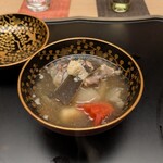 徳ㇵ本也 - 鼈の椀∼鬼の面に見立てた人参ともに