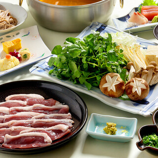 【期間限定】クレソンと合鴨の春鍋コース