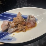 台所衆 ヒフミ - カマスの卵と刺身