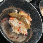 台所衆 ヒフミ - アブラボウズとトキシラズと酢蛸のご飯