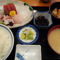 浅草 魚料理 遠州屋 - 刺身盛り合わせ定食