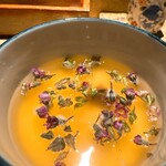 炭割烹 新谷 - お出汁多めの自家製茶碗蒸し ◎