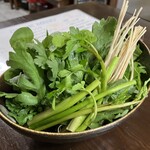 かたつむり - 熊鍋用の野菜
