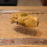 鮨　いの - 穴子　トロトロの穴子。山椒も嬉しい。