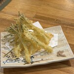 島ごはん あったかや - 島ラッキョの天ぷら