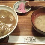 弥次喜多 - カレー丼（味噌汁おしんこ付）440円