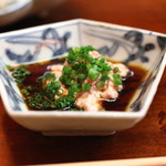 松川 - ”かわはぎ” の肝醤油　(2014/11)