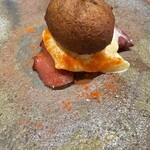 びいどろ - たらのコロッケは熱々、タコもコリコリ