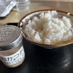 そばよし - 並ライス＋粉かつお！