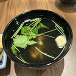 うなぎ 魚政 - 肝吸い。