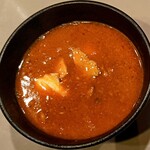 つけ麺 五ノ神製作所 - 『特製海老トマトつけめん』つけ汁