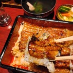 新宿うな鐵 - 頂きますぅ〜(笑)