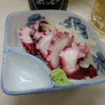 立飲みコーナー大つか - 2015.01 たこぶつ、尻尾ばっかりだから100円にしてくれた：笑