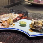 日本料理 木の花 - 伊勢海老と鮑