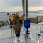 テラスカフェ オーゲ - 鳴門金時パフェ