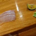 おすし 花富 - ひらめ