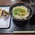 セルフうどん やま - 料理写真:かけ1玉　ちくわ天　おにぎり