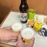 マルフク - まずは乾杯！　大瓶ビール530円(税込)