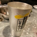 大分からあげと鉄板焼 勝男 - レモンサワー