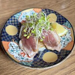 おじさんと日本酒 - 紀州鴨のたたき