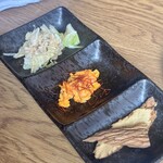 おじさんと日本酒 - 酒の肴盛り合わ３種