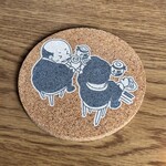 おじさんと日本酒 - かわいいコースター