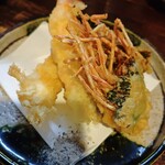 囲坊主 - ボタン海老の半生天麩羅