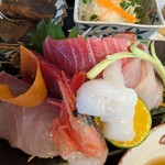 莫山 - お刺身は大ぶりにカット