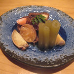 蕎麦 案山子 - 飯蛸桜煮