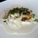 タラのポワレ　ユリネのソース