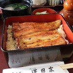 澤田家 - ランチうな重 1200円。