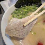 久留米ラーメン 麺や たにがわ - しっとりさが伝わってくるぅ