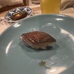 うを徳 - 鯵のにぎり