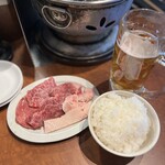 燒肉New Hiuchi - 滿腹盛鹽+中碗白飯