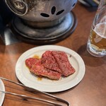 燒肉New Hiuchi - 切下的醬汁