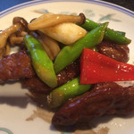 金剛飯店 - 牛フィレ肉と季節野菜の炒め